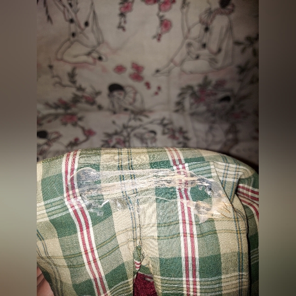 Hobo clown sitting grey green red - Picture 4 of 4